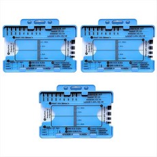 3pc ECG 7 단계 눈금자 ECG/EKG 해석과 호환용 ECG 7 단계 눈금자 ECG 참조 가이드 눈금자 EKG 캘리퍼스 측정 도구, 사진 색상, 1개