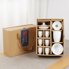德化白瓷茶具套裝功夫陶瓷玉瓷含禮盒活動伴手禮蓋碗, 1個, 德化白瓷茶具套裝:如圖所示179