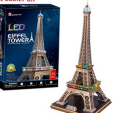 3d 입체 퍼즐 에펠탑 건축물 조립형 입체 조립 퍼즐 학습용 집꾸미기 취미용 조립식 장식용 실내 책상 선물