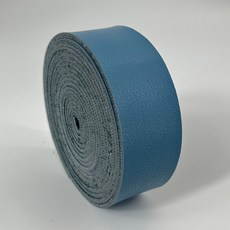 2.5cm 폭의 나파 질감 단면 합성 가죽 PU 스트립 1롤 두께 2mm DIY 액세서리 가방 스트랩 애완동물 목, [00] 2.5x100cm, 07 21 Light Blue