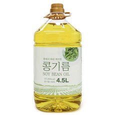 대두유 18L 콩기름100% 식용유 업소용 대용량, 4.5L, 1개