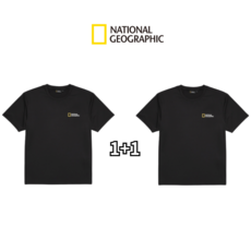 내셔널지오그래픽 1+1 반팔 티셔츠 남녀공용 + 르베로 다용도가방 세트
