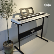 릴리온 61건반 디지털피아노, 우유니화이트 RK4120, 1개