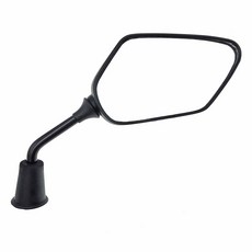 機車菱角形後視鏡 黑色簡約設計 安全廣角視野, 1個, JETSL 右邊