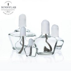 실험실 가열용 60/150/250ml 유리 알코올 램프 연소 램프 및 15cm 심지, 없음, 1) 60ml and 10pcs wick