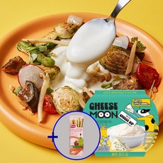 [+퀼리 스틱과자 1봉]치즈문 블루 치즈 딥 200g 찍어먹는 치즈 딥핑 디핑 소스 치즈소스 퐁듀, 1개