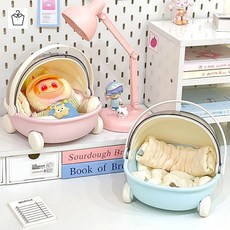 10cm 15cm 인형 요람 솜인형 보관함(바퀴고정), 핑크(인형미포함)