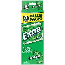 엑스트라 무설탕 스피어민트 껌 밸류 팩 - 15개/8팩 Extra Sugar-Free Spearmint Gum Value Pack - 15ct/8pk, 1개