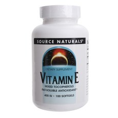 SOURCE NATURALS 維他命E膠囊, 1入, 100顆