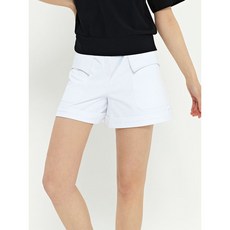 듀빅 여성 스판 와이드 롤업 4부 반바지 DD2WPT303WH