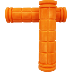 글로리존 자전거 고무 그립 손잡이, 주황, 2개