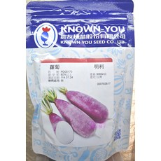 農友種苗 明利蘿蔔種子 300g 台灣製, 1包