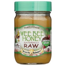 위 비 꿀 자연 생꿀 1파운드 Wee Bee Honey Naturally Raw Honey 1 Pound, 1개