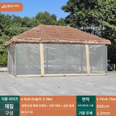 STAY 카바나 라운지 호텔 비치 펜션 풀빌라 테라스, 업그레이드 단일 4x5 6기둥 메쉬
