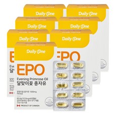 데일리원 달맞이꽃 종자유 감마리놀렌산 60캡슐, 7개, 60.6g