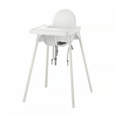이케아 ANTILOP 안틸로프 유아용의자+트레이 화이트/화이트 595.975.16, 화이트
