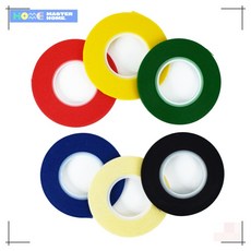 라인테이프 구획테이프 공간분리 주스티커 3.0mm 검정/노랑/녹색/백색/적색, 백색, 1개