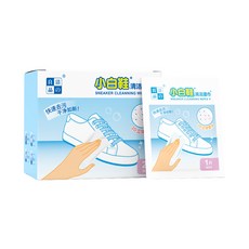 潔之良品 小白鞋清潔濕巾【ARZ】【F076】獨立包裝 白鞋救星 擦鞋濕紙巾 鞋子清潔 免洗去污 清潔濕紙巾 白鞋濕紙巾, 1個
