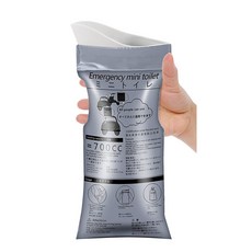 아형 휴대용 소변기 소변봉투 캠팽 이동식 비상용, 실버, 12개