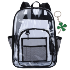 설봉이네상점 야구 직관 가방 투명 스포츠, 1개, 블랙