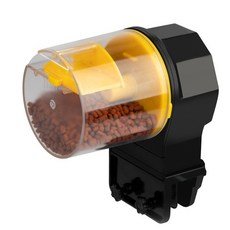 邦邦水族 智能定時自動餵食器 魚缸烏龜投食器, 1個, 黃色餵食器