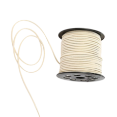 스웨이드 인조가죽 세무 끈 3mm X 46m, 흰색