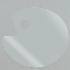 생활의 미쁨 정확한 컬러를 위한 투명 아크릴 팔레트 20x30cm 타원형 빠렛트