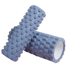 33cm 요가 칼럼 폼 축 마사지 롤러 근육 뒤로 그리드 백 트레이닝 세트, 1개, 21 Blue-gray size