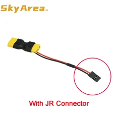 XT60 남성 모델 인라인 LIPO 전원 여성/남성 JR 액세서리 충전기 여성 배터리 어댑터 JST RC 커넥터, XT60 with JR Female, 1개