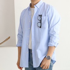 스타일리브 남자 옥스포드 셔츠 남성 긴팔 오버핏 남방