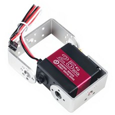 RDS3225 샤프트 RC 디지털 서보 방수 높은 토크 풀 메탈 기어 로봇 자동차용 U 장착 브래킷 포함 25kg, 270 Degree 1PCS