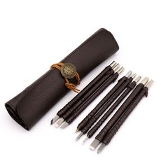 七彩翡翠 鎢鋼雕刻刀組 木工雕刻利器 手工雕刻刀 八件組, 8