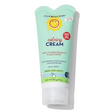 California Baby 카밍 크림 | 100% 식물 기반 모이스처라이저 | 라벤더 베이비 로션 | 건조한 피부용 페이스 모이스처라이저 | 저자극성 | 82g / 2.9온스, California Baby 카밍 크림 | 100% 식