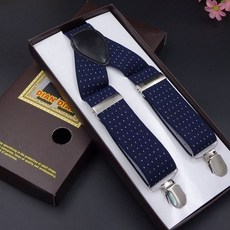 男士寬背帶西褲背帶夾 彈性吊帶老人寬肩帶