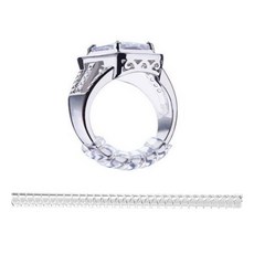 반지 사이즈 조절 스프링 실리콘 투명 3mm, 플랫, 1개