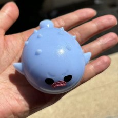 복어 말랑이 키링 슬랑이 스퀴시 복어 슬랑이 말랑이 장난감 피젯 스트레스볼, 1개, 스카이
