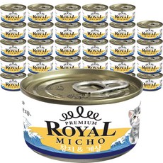 프리미엄 로얄 미쵸 고양이캔 간식, 30개, 85g, 게살