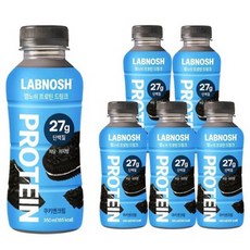 랩노쉬 프로틴 드링크 쿠키앤크림, 350ml, 6개