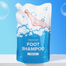 우루 시트러스 풋샴푸 발세정제 리필 1L 대용량 거품 풋워시 500ml 스프레이 공병 포함, 1, 1