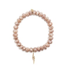 시드니에반 라이트닝 볼트 14K 옐로 골드 참 브레이슬릿