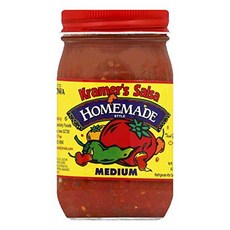 크레이머 살사: 홈메이드 스타일 미디엄 살사 16온스 Kramer's Salsa: Homemade Style Medium Salsa 16 oz, 1개