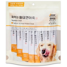 무마진) 짜먹는 황태 연어죽, 황태연어죽, 490g, 1개