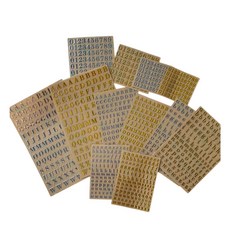 이니셜 금속 파츠 알파벳 스티커 레진아트 쉐이커 레진재료, 2-1 대문자 골드(소형)