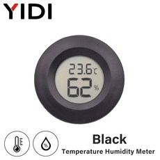 미니 디지털 실외 LCD 온도 감지기 실내 테스터 센서 습도계 측정, nd Bla