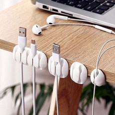 홀더 케이블선정리 전선 고정 걸이 컴퓨터선 충전기 케이블 선정리홀더 gui+069fC, 1개