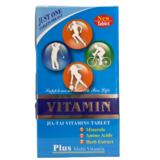 JIA-TAI 綜合維他命B群 28種胺基酸礦物質 一日一粒 60粒/盒, 1盒裝, 60顆