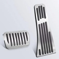 씰 알루미늄 액셀러레이터 브레이크 풋 페달 커버 미끄럼 방지 자동차 패드 내부, 1. 실버, 기본