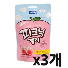 피크닉 젤리 복숭아, 3개, 45g