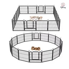 강아지울타리 애견울타리 야외 케이지 펜스 반려견 울타리 60x60cm, 1개, 화이트