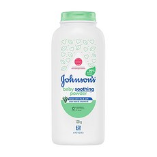 Johnson's 嬌生 嬰兒爽身粉 玉米爽身粉-蘆薈，舒緩保濕，預防尿布疹，寶寶肌膚呵護, 100g, 1個